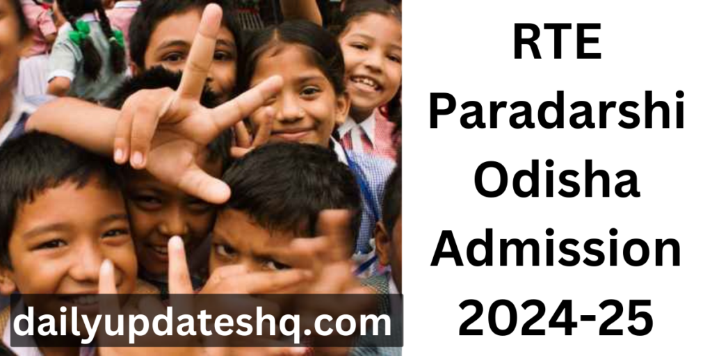 RTE Paradarshi Odisha Admission 2024-25