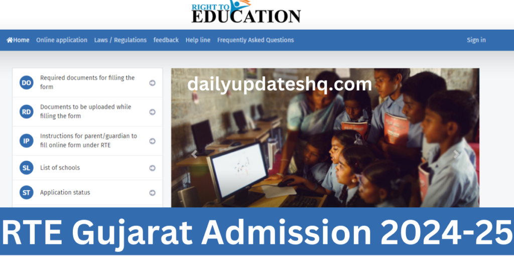 RTE Gujarat Admission 2024-25