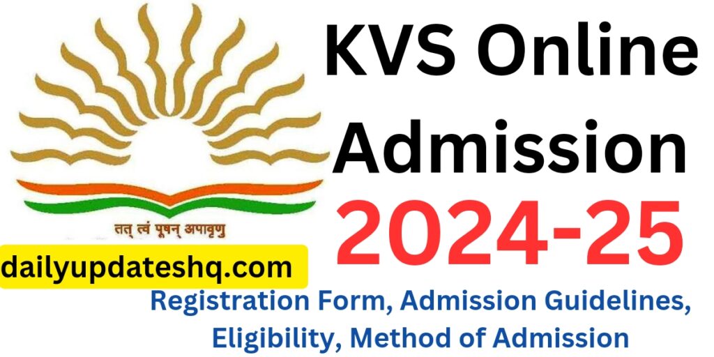 KVS Online Admission